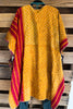 NATURAL FABRIC: Assorted Feelings Tie Front Kimono - Yellow Back 100% COTTON