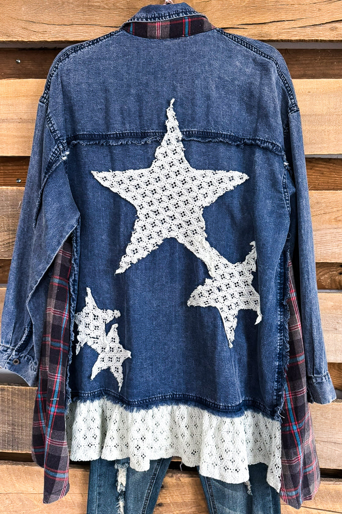 Ready To Recharge Oversized Tunic - Denim