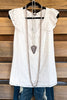 Picture Perfect Top - Ivory - 100% COTTON - SALE