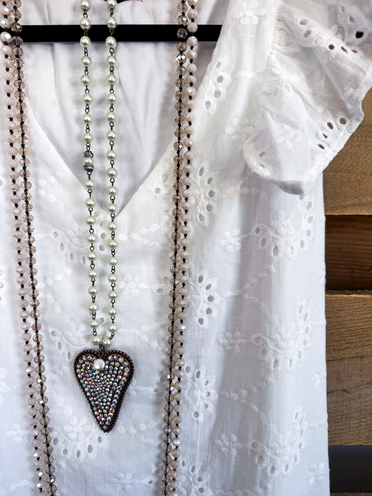Picture Perfect Top - Ivory - 100% COTTON