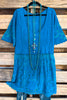 Get On Board Sheer Tunic - Teal