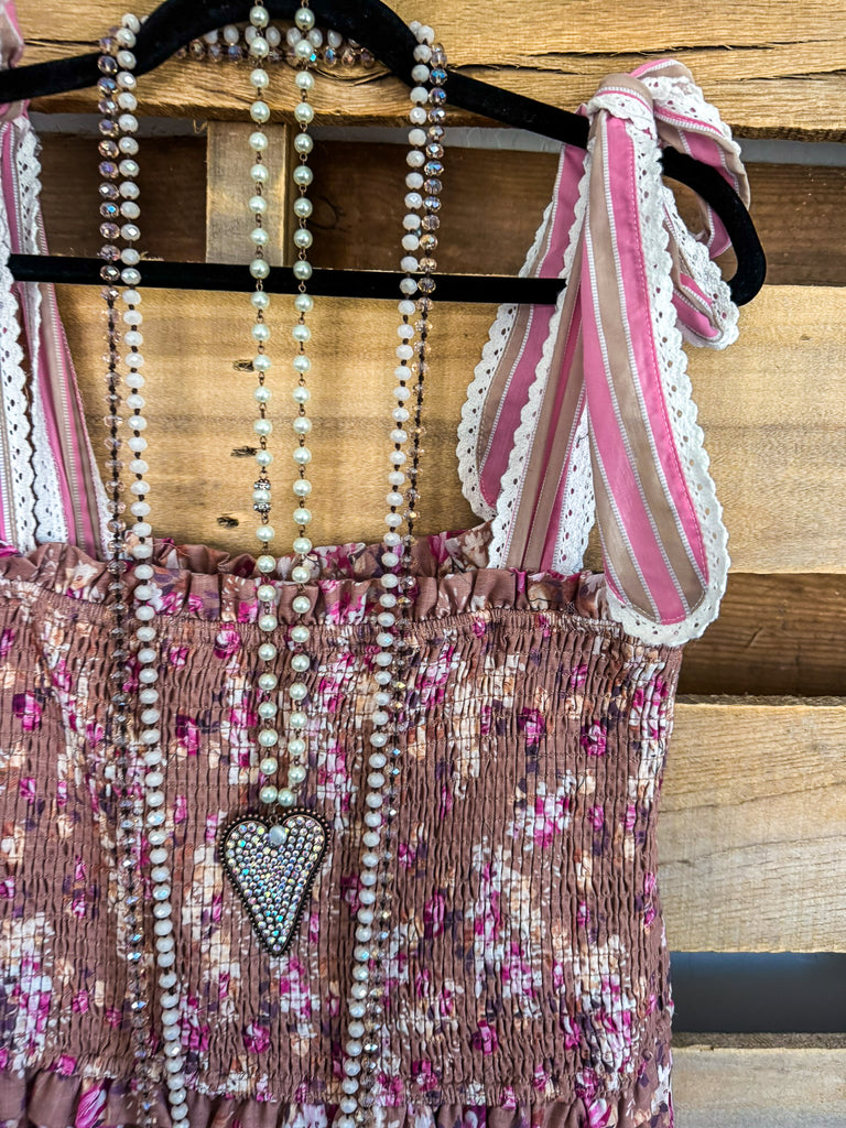 Sweetly Made Maxi Dress - Pink Latte