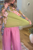 PRE ORDER Meadow Green Silk Blend Stretch Top – Made in Italy (Sold Separately)