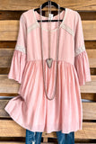 This Side of Paradise Dress - Peach