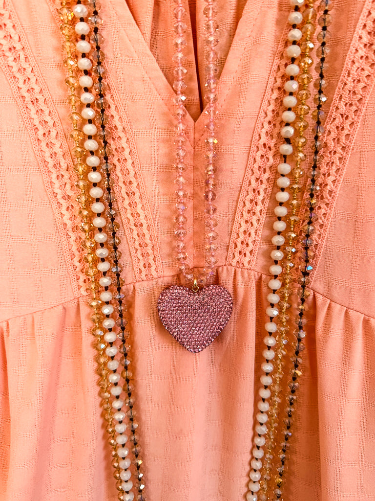 Contemporary Romance Tunic - Peach