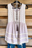 Front Porch Swinging Top - Violet - 100% COTTON - SALE
