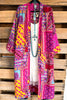 Sheer Passion Kimono - Fuchsia