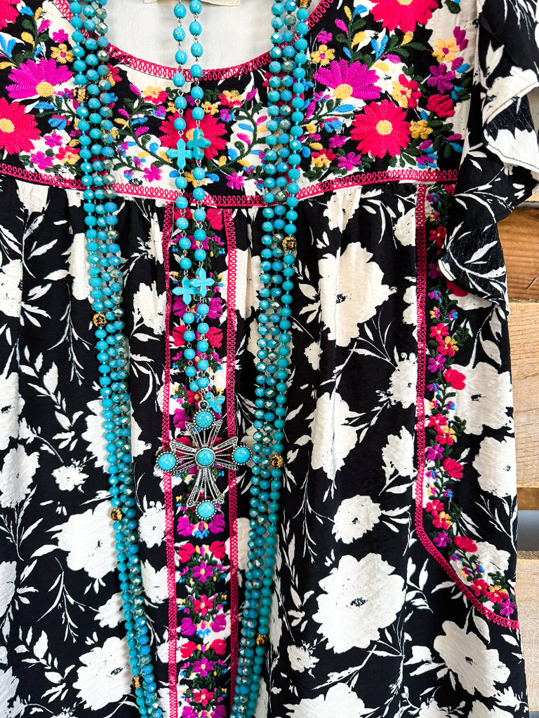 Peace Within Dress - Black