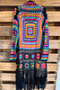 Spirit Strong Crochet Cardigan - Black