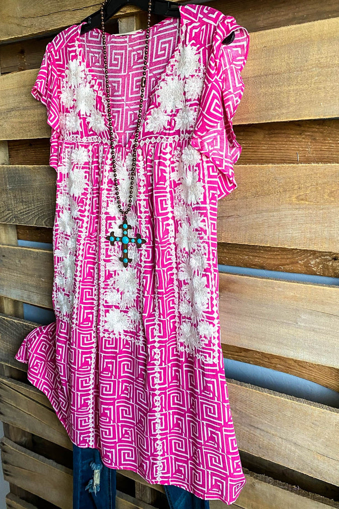 AHB EXCLUSIVE: Timeless Travels Dress - Hot Pink