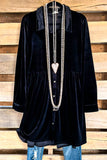 Living Loud Velvet Dress - Black - SALE