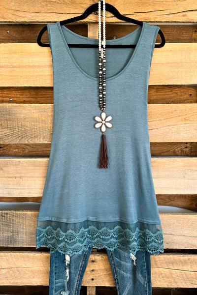Extender: Slip on Tank/Tunic - Antique Blue
