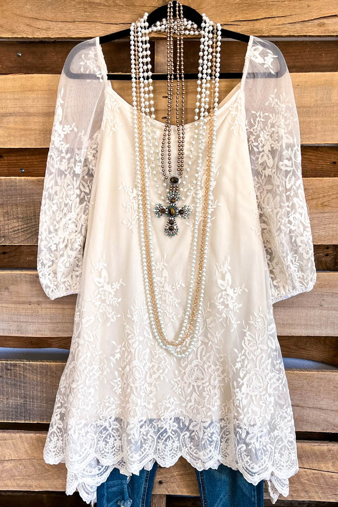 AHB EXCLUSIVE: More Than A Feeling Tunic - Beige