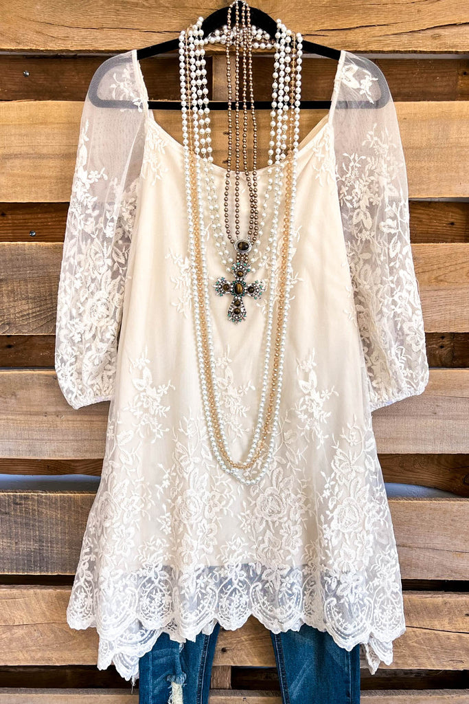 AHB EXCLUSIVE: More Than A Feeling Tunic - Beige