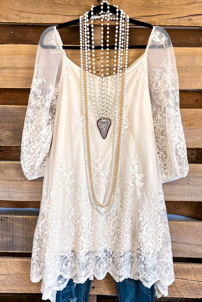 AHB EXCLUSIVE: More Than A Feeling Tunic - Beige