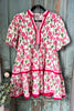 Blossom Bell Dress - Pink - 100% COTTON
