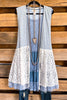 Vintage Impressions Vest - Blue/White