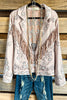 RODEO QUEEN JACKET: Walking After Midnight Tassel Jacket - Blush Gray