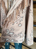 RODEO QUEEN JACKET: Walking After Midnight Tassel Jacket - Blush Gray