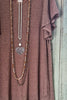 All The Above Cold Shoulder Dress - Brown
