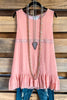 Sunday Tea Tunic - Peach - 100% COTTON