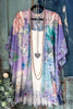 Hydrangea Chiffon Kimono - Purple