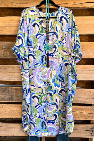 Tropical Meadow Dress - Indigo - SALE