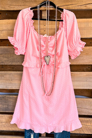 In The Moment Oversized Tunic - Ultra Hot Pink