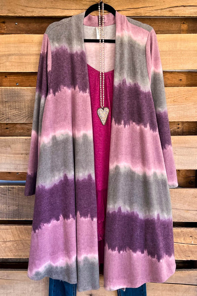 Running Down Dreams Cardigan - Plum - SALE