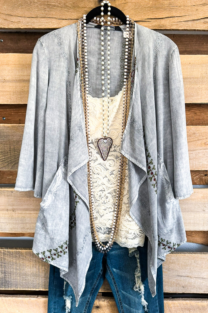 A Touch of Sophistication Kimono - Grey - SALE