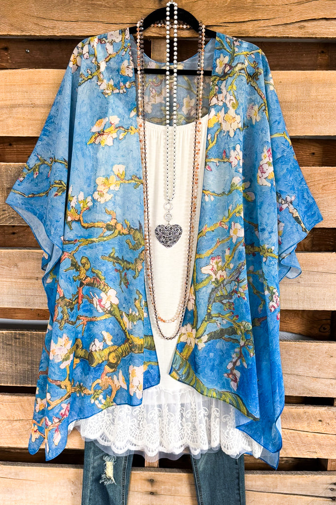 Cherry Blossom Kimono - Blue