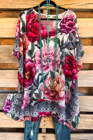 Getaway Garden Blouse - Gravel