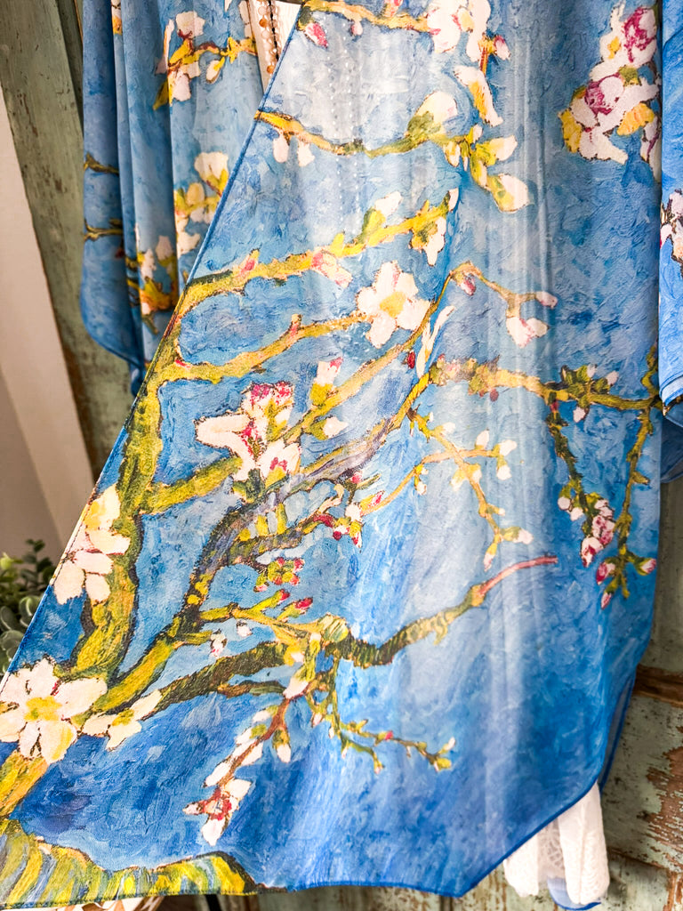 Cherry Blossom Kimono - Blue