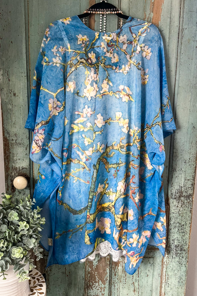 Cherry Blossom Kimono - Blue