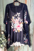 Birds Of A Feather Kimono - Black - 100% COTTON