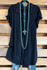 Phenomenally Pleasant  Dress - 100% Cotton - Black