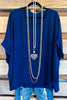 Casual Impressions Oversized Top - Navy