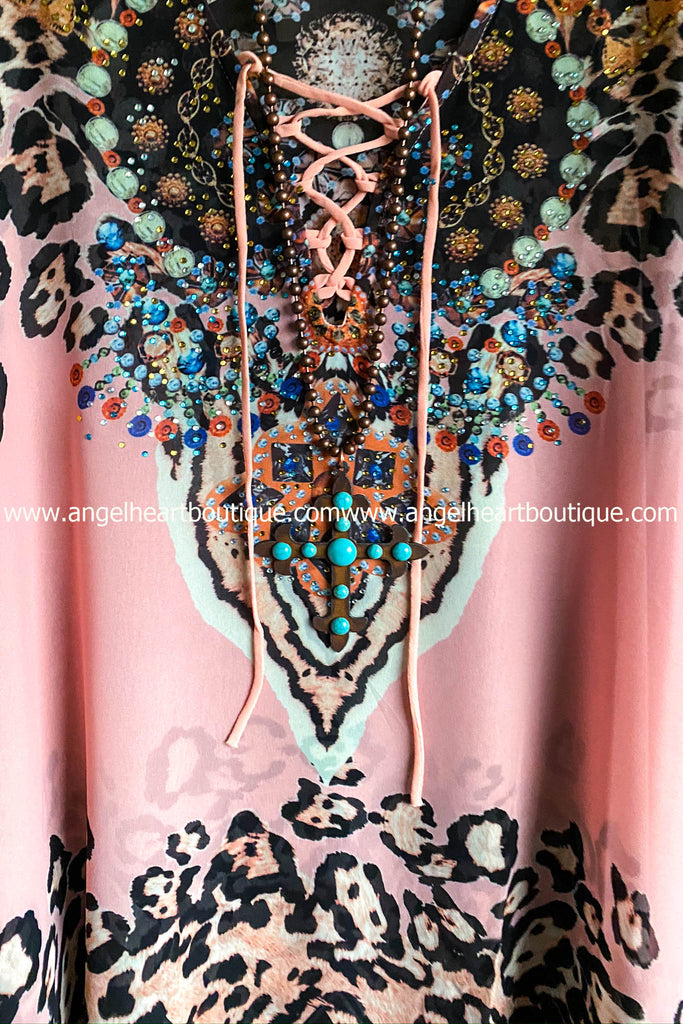 AHB EXCLUSIVE: Wild Thing Kaftan - Pink - SALE