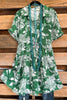 Sophisticated Charm Dress - Green Mix - SALE