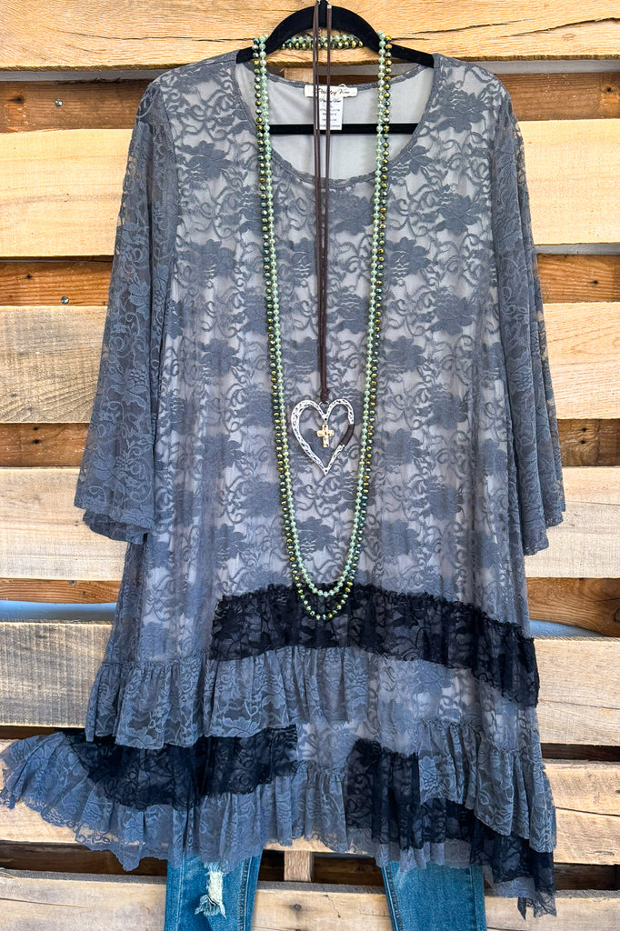 My Kind Of Sweetness Dress - Gray