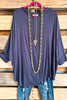 Always Looking Up Oversized Tunic - Gray