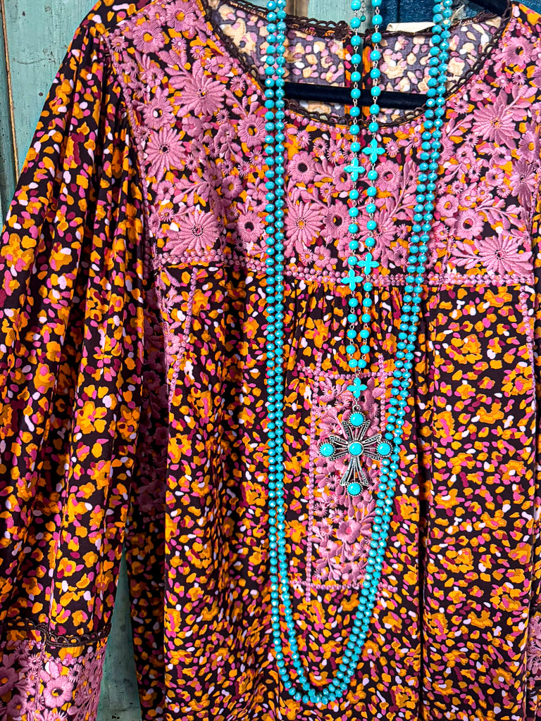 Night Gazing Blouse - Black Mauve