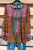 Night Gazing Blouse - Black Mauve