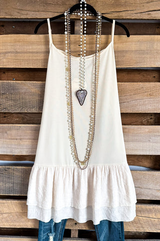 AHB EXCLUSIVE: Run To You Vest - Ivory/Rose - 100% COTTON