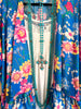 Garden Paradise Kimono - Cobalt - SALE