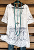 Get On Board Tunic - White - Cotton Blend