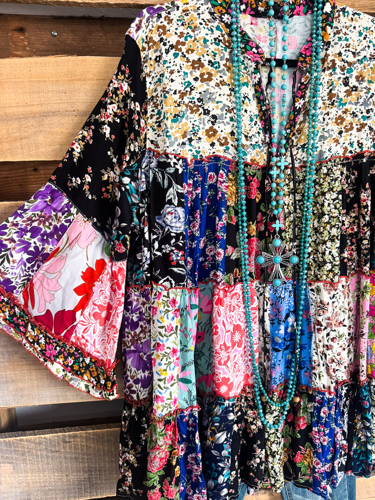 AHB EXCLUSIVE: A Hint Of Bloom Tunic - Multi -  100% Cotton