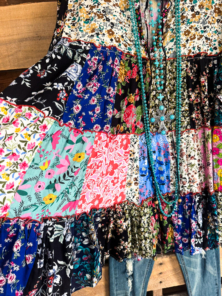 AHB EXCLUSIVE: A Hint Of Bloom Tunic - Multi -  100% Cotton