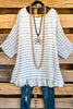 Plain Sailing OVERSIZED Tunic - Multi Blue - SALE