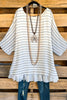 Plain Sailing OVERSIZED Tunic - Multi Blue - SALE